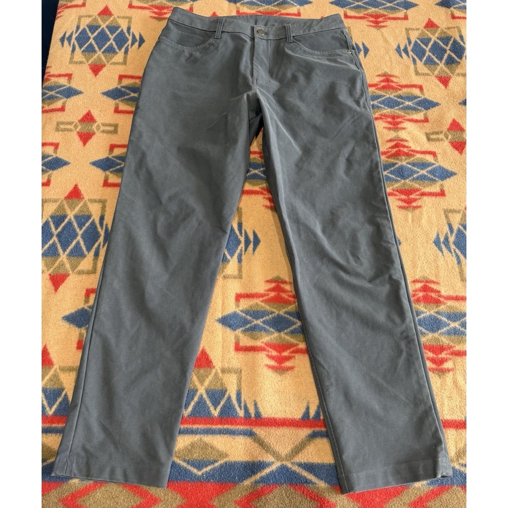Lululemon ABC Classic Fit Pants Utilitech Men's Size 32x29.5 M5AQIS Gray/Blue